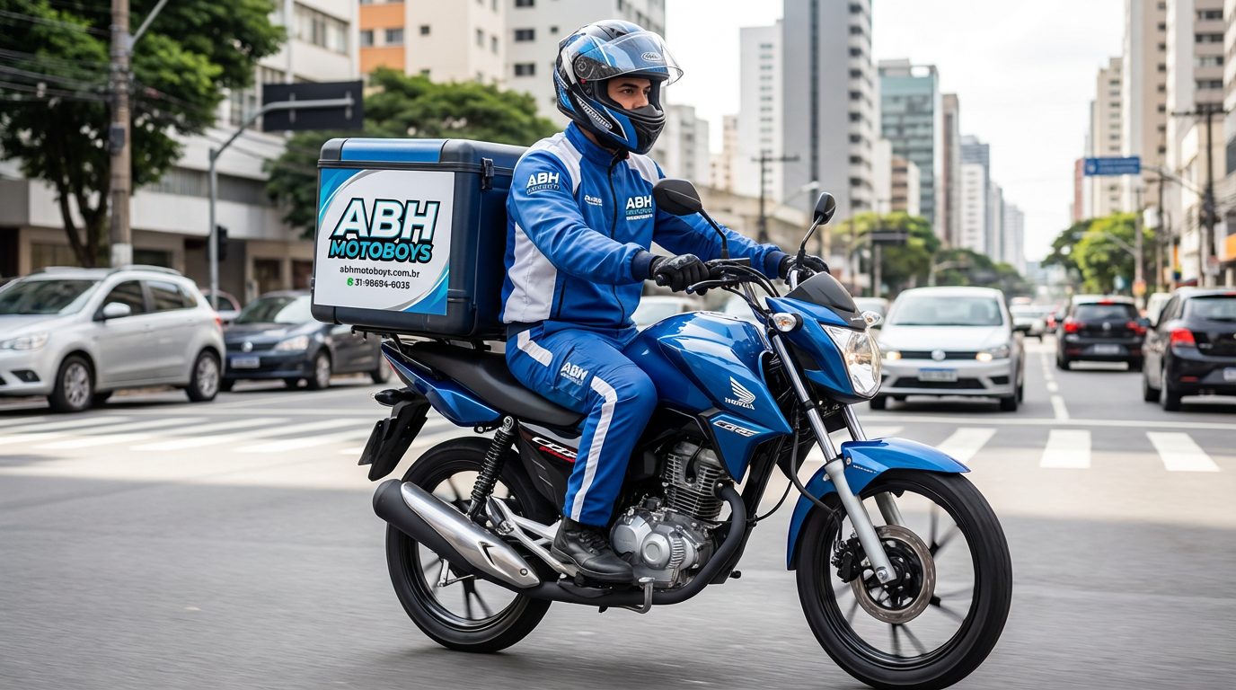 Motoboy 4 da ABH Motoboys especializado em Nova Lima